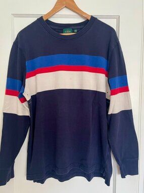 J. Crew Striped Rugby Crewneck Shirt | Size Large
